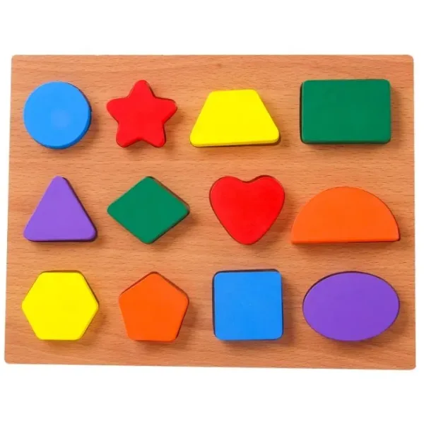 Wooden Geometric Shapes Puzzle