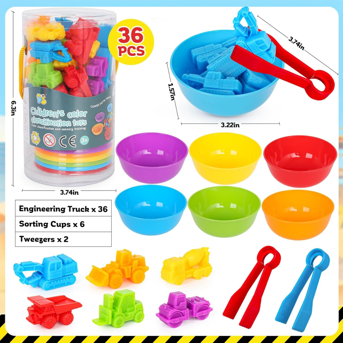 Children's color classiffication toys 5