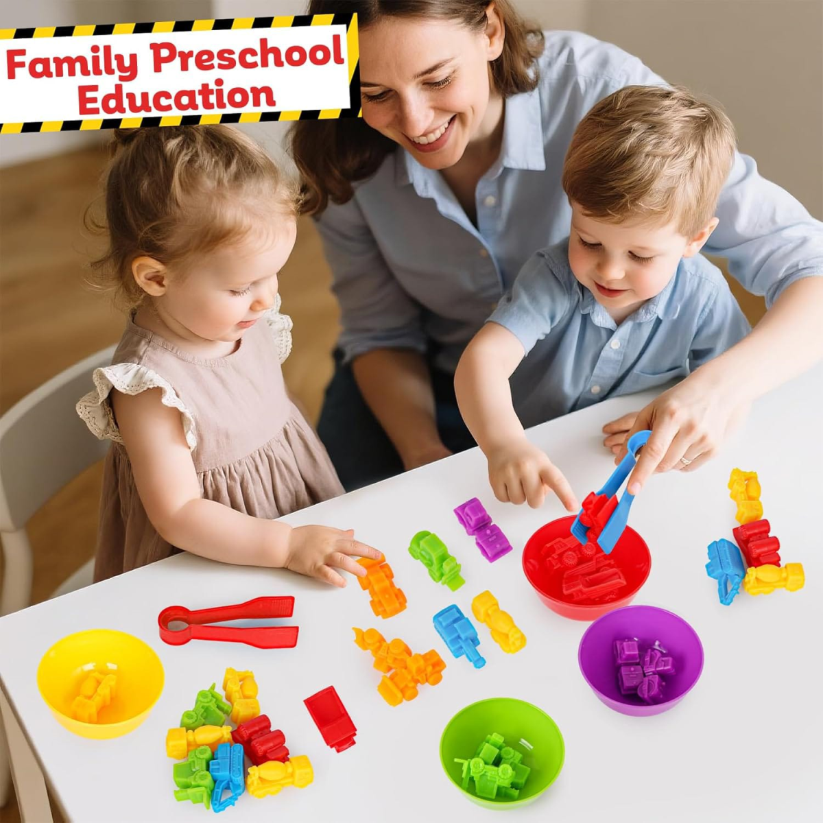 Children's color classiffication toys 6