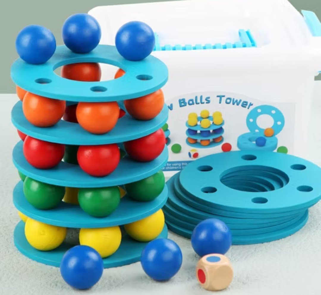 Rainbow Ball Tower Toy 1