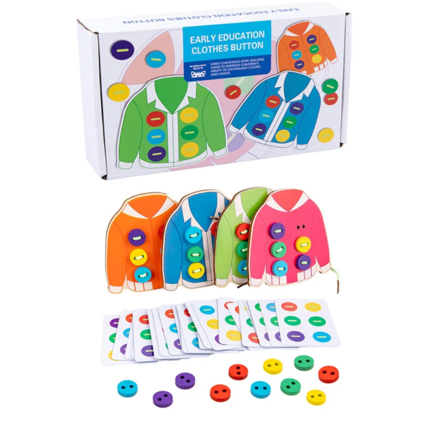 Early education clothes button