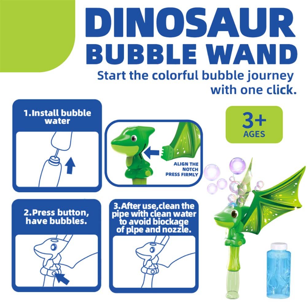 Kids Dino Automatic Bubble Machine 2